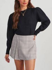 Milan Kiss Sweter w kolorze czarnym rozmiar: L. Czarne swetry klasyczne damskie Milan Kiss, l, bez kołnierzyka. Za 126.99 zł.