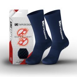 Skarpetki Tape Design Allround Superlight. Niebieskie skarpetki damskie TAPEDESIGN, bez wzorów. W wyprzedaży za 132.15 zł.