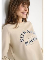 Cecil Bluza w kolorze beżowym rozmiar: L. Brązowe bluzy damskie Cecil, l, bez wzorów, z bawełny, bez kaptura. Za 141.19 zł.