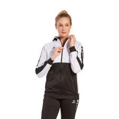 Kurtka treningowa z kapturem dla kobiet Erima Six Wings. Białe bluzy damskie Erima, l, bez wzorów, z materiału, z kapturem. Za 241.50 zł.