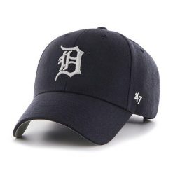 Brand `47 czapka z daszkiem Detroit Tigers Navy B-MVP09WBV-NYJ granatowy OSFM. Niebieskie czapki z daszkiem damskie 47 Brand, bez wzorów. Za 139.00 zł.