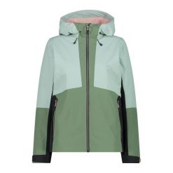 Kurtka przeciwdeszczowa z odpinanym kapturem damska CMP. Niebieskie kurtki damskie CMP, bez wzorów. Za 556.75 zł.