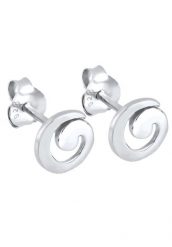 Elli Kolczyki sztyfty damskie Spiral Geo Basic Playful w srebrze próby 925 Sterling Silver 1 ct Damski. Szare kolczyki damskie Elli, srebrne, na sztyftcie. Za 126.99 zł.