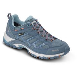 Buty trekkingowe damskie MEINDL Caribe Lady GTX, z membraną Gore-Tex. Białe obuwie trekkingowe damskie MEINDL, z gore-texu, bez zapięcia. Za 849.00 zł.
