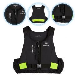 Kamizelka asekuracyjna AQUASTIC Active 50N. Czarne kamizelki damskie AQUASTIC, l, bez wzorów, bez kaptura. Za 229.99 zł.