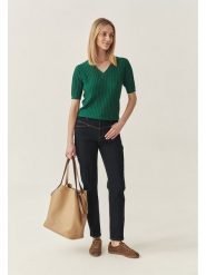 TATUUM Sweter w kolorze zielonym rozmiar: S. Zielone swetry klasyczne damskie TATUUM, s, prążkowane, bez kołnierzyka. Za 82.83 zł.