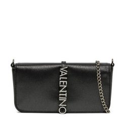 Torebka Valentino. Czarne torebki wieczorowe damskie Valentino, bez wzorów, bez dodatków. Za 349.99 zł.