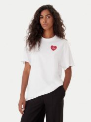 HUGO T-Shirt Vintag 50551445 Écru Regular Fit. T-shirty damskie Hugo, xs, bez wzorów, z bawełny, bez kołnierzyka. Za 269.99 zł.