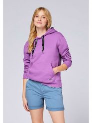Chiemsee Bluza "Vanula" w kolorze fioletowym rozmiar: XL. Różowe bluzy damskie Chiemsee, xl, bez wzorów, z kapturem. Za 127.35 zł.