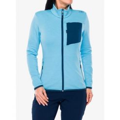 Bluza rozpinana damska CMP Kovyna. Niebieskie bluzy damskie CMP, na zimę, bez wzorów, bez kaptura. Za 257.19 zł.