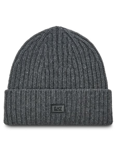 EA7 Emporio Armani Czapka 245112 4F201 00945 Szary. Szare czapki damskie EA7 Emporio Armani, na zimę, bez wzorów, z wełny. Za 209.99 zł.