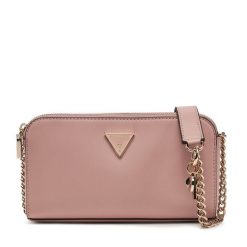 Torebka Guess. Czerwone listonoszki damskie Guess, z aplikacjami, bez dodatków. Za 259.99 zł.