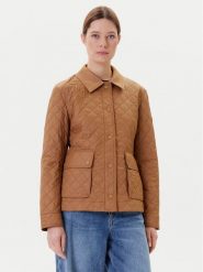 Tommy Hilfiger Kurtka przejściowa WW0WW45641 Brązowy Regular Fit. Brązowe kurtki damskie Tommy Hilfiger, xl, bez wzorów, z syntetyku, bez kaptura. Za 719.99 zł.