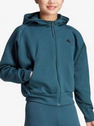 Adidas Kurtka sportowa "Z.N.E" w kolorze turkusowym rozmiar: M. Niebieskie kurtki sportowe damskie Adidas, m, bez wzorów, prążkowane, bez kaptura. Za 192.33 zł.