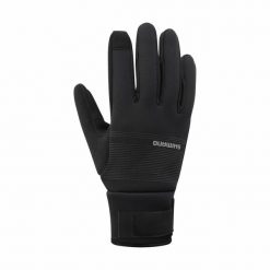 Rękawice termiczne Shimano windbreak. Czarne rękawiczki damskie Shimano, bez wzorów. Za 269.90 zł.