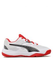 Puma Buty halowe Solarflash Jr II 106883 04 Biały. Białe buty sportowe chłopięce Puma, ze skóry, bez zapięcia. Za 159.99 zł.