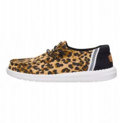 HeyDude Damskie Mokasyny Wendy Wildcat. Białe mokasyny damskie Hey dude, z materiału, bez obcasa. Za 259.00 zł.