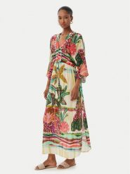 LOLA CASADEMUNT Sukienka letnia LS2616024 Kolorowy Relaxed Fit. Sukienki damskie LOLA CASADEMUNT, bez wzorów, z wiskozy, bez ramiączek. Za 459.99 zł.