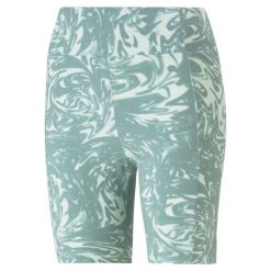 Szorty Sportowe Damskie Puma Power Aop 7''. Szare spodenki sportowe damskie Puma, xs, bez wzorów, do biegania. Za 116.99 zł.