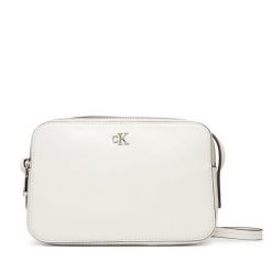 Torebka Calvin Klein. Białe listonoszki damskie Calvin Klein, bez wzorów, bez dodatków. Za 279.99 zł.