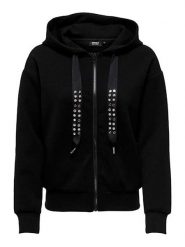 ONLY Bluza w kolorze czarnym rozmiar: S. Czarne bluzy damskie Only, s, bez wzorów, bez kaptura. Za 106.13 zł.