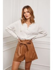 Joséfine Kardigan "Castel" w kolorze kremowym rozmiar: S. Brązowe kardigany damskie Joséfine, s, bez wzorów, z kaszmiru. Za 206.42 zł.