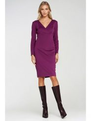 Nife Sukienka w kolorze fioletowym rozmiar: 40. Różowe sukienki damskie Nife, bez wzorów, bez ramiączek. Za 143.56 zł.