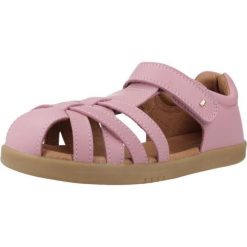Sandały BOBUX CROSS JUMP Fioletowy. Fioletowe sandały damskie Bobux, bez wzorów, ze skóry, bez obcasa, bez zapięcia. Za 301.99 zł.