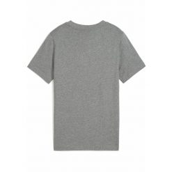 Młodzieżowa koszulka Essentials Colour z logo No.1 PUMA Medium Gray Heather. Szara bluzki damskie Puma, m, bez wzorów, z gumy, bez kołnierzyka, bez ramiączek. Za 190.00 zł.