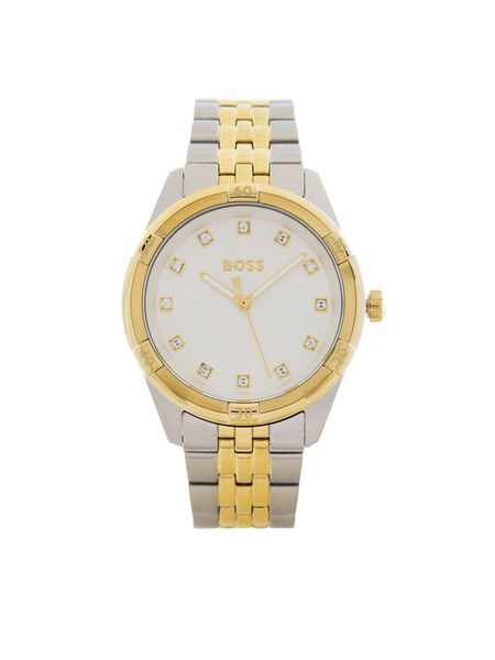 BOSS Zegarek Rhea 1502700 Srebrny. Szare, analogowe zegarki damskie Boss, srebrne. Za 779.99 zł.