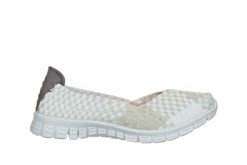 Półbuty Rock Gerta Pearl Silver White 032960, Biały, Materiał - 36. Białe obuwie sportowe treningowe Rock Spring, na lato, bez wzorów, z materiału, bez obcasa, bez zapięcia. W wyprzedaży za 164.99 zł.