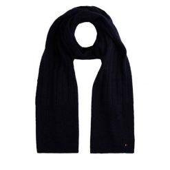 Szalik Tommy Hilfiger. Niebieskie szaliki damskie Tommy Hilfiger, bez wzorów. Za 259.99 zł.