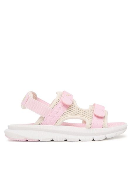 Puma Sandały Evolve Sandal PS 389147 21 Różowy. Czerwone sandały damskie Puma, z materiału, bez obcasa, bez zapięcia. Za 153.99 zł.