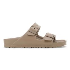 Birkenstock Arizona EVA Zinnia Klapki damskie. Zielone klapki damskie Birkenstock, bez wzorów, bez obcasa, bez zapięcia. Za 219.99 zł.