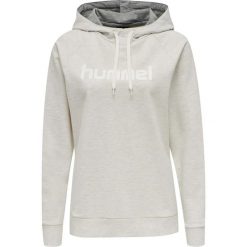 Damska bluza z kapturem Hummel Hmlgo Logo. Brązowe bluzy damskie Hummel, xl, bez wzorów, z polaru, z kapturem. Za 188.50 zł.