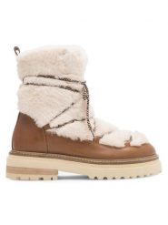 Badura Śniegowce STARK-02W4-013 Brązowy. Brązowe śniegowce damskie Badura, z materiału. Za 349.99 zł.
