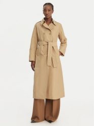 MAX&Co. Płaszcz przejściowy 2618021024200 Beżowy Regular Fit. Brązowe płaszcze damskie MAX&Co., bez wzorów, z bawełny, bez kaptura. Za 1,139.00 zł.