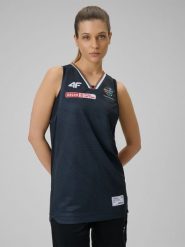 4F Koszulka meczowa replika wyjazdowa z sezonu 2025/26 damska 4F x Zagłębie Sosnowiec - czarna S. Czarne koszulki sportowe damskie 4F, m, bez wzorów, z dzianiny, bez ramiączek. W wyprzedaży za 119.99 zł.
