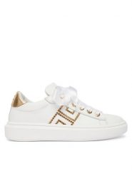 Elisabetta Franchi Sneakersy F4A9-E0504-0092 S Biały. Białe buty sportowe dziewczęce Elisabetta Franchi, ze skóry, bez zapięcia. Za 819.99 zł.
