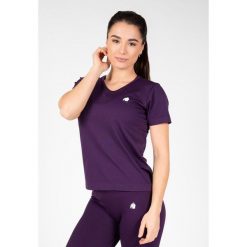 Koszulka bezszwowa fitness damska Gorilla Wear Neiro. Zielone bluzki damskie GORILLA WEAR, m, bez wzorów, bez kołnierzyka, bez ramiączek. Za 191.00 zł.