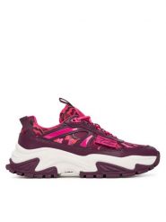 Versace Jeans Couture Sneakersy 79VA3SVG Bordowy. Czerwone obuwie sportowe damskie Versace Jeans Couture, z jeansu, bez zapięcia. Za 839.99 zł.