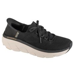 Buty sportowe Sneakersy damskie, Slip-Ins: D'lux Walker 2.0 - Thrill Movement. Czarne obuwie sportowe casual damskie Skechers, trekkingowe. Za 379.99 zł.
