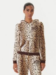Juicy Couture Bluza JCGAS225012A Beżowy Slim Fit. Brązowe bluzy damskie Juicy Couture, s, bez wzorów, z bawełny, bez kaptura. Za 319.99 zł.