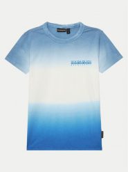 Napapijri T-Shirt S-Merse NP0A4ILFB2W1 S Niebieski Regular Fit. Niebieskie t-shirty i koszulki chłopięce Napapijri, bez wzorów, z bawełny, bez kołnierzyka, bez ramiączek. Za 89.99 zł.