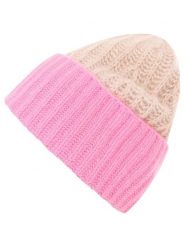 Zwillingsherz Kaszmirowa czapka w kolorze beżowo-jasnoróżowym rozmiar: onesize. Brązowe czapki damskie Zwillingsherz, bez wzorów, z kaszmiru. Za 271.67 zł.