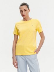 Tommy Hilfiger T-Shirt WW0WW45522 Żółty Regular Fit. Żółte t-shirty damskie Tommy Hilfiger, xxs, bez wzorów, z bawełny, bez kołnierzyka. Za 109.99 zł.
