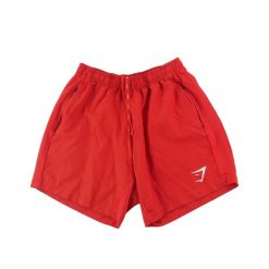 Gymshark spodenki damskie do biegania i treningu. Czerwone spodenki sportowe damskie Gymshark, l, bez wzorów, z materiału, do biegania. Za 76.64 zł.
