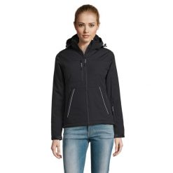 Kurtka Damska Rock Padded Soft Shell. Niebieskie kurtki damskie SOL'S, xl, bez wzorów, bez kaptura. Za 577.99 zł.