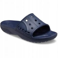 Klapki Dla Dorosłych Crocs Baya II Slide. Czarne klapki damskie Crocs, bez wzorów, z materiału, bez obcasa, bez zapięcia. Za 99.99 zł.