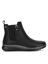 Go Soft Botki CEO-WS2P267-02 Czarny. Czarne botki damskie GO SOFT, ze skóry, bez obcasa, na płaskiej podeszwie, bez zapięcia. Za 179.99 zł.